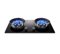 Fornello da campeggio doppio, bruciatore a propano in rame a 9 fuochi, vetro temperato, accensione automatica con temporizzazione di 180 minuti, for cucinare all'aperto(NG)