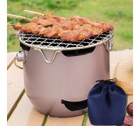 Fornello da campeggio leggero, piccolo fornello da esterno per barbecue e