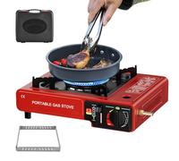 Fornello da campeggio | Piano cottura da campeggio compatto 2 in 1 bruciatore per esterni, per barbecue, escursioni, picnic e attività all'aperto