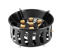 Fornello da campeggio portatile a 7 nuclei da 19800 W con bruciatore antivento e controllo del fuoco rotante per un'efficiente emissione di calore