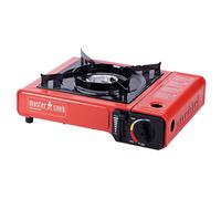 Fornello da Campeggio Portatile a Gas 34x26x8 cm Rosso