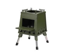 Fornello da campeggio portatile ad alta efficienza con aperture di ventilazione e supporto regolabile per pentole, design pieghevole per un facile trasporto e cottura