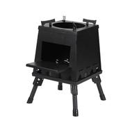 Fornello da campeggio portatile ad alta efficienza con aperture di ventilazione e supporto regolabile per pentole, design pieghevole per un facile trasporto e cottura