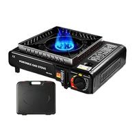 Fornello da campeggio portatile - Bruciatore da esterno Camping Cook, fornello da campeggio 2900 W Fornello a gas leggero | Bruciatore regolabile a controllo del calore facile, strumenti di cottura ad