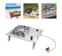 Fornello da campeggio portatile da 2600 W Fornello pieghevole con bruciatori regolabili Fornello IGT Bruciatori a gas per propano per escursioni all'aperto