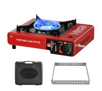 Fornello Da Campeggio Portatile | Fornello A Cassette,Bruciatore da Tavolo 2 in 1 per Sopravvivenza All'Aperto, Picnic, Griglie e Attività All'aperto