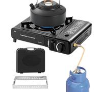 Fornello da campeggio portatile, fornello da campeggio con riscaldamento rapido, semplice riscaldatore per barbecue, per cucinare in backpacking falò terrazza e uso esterno