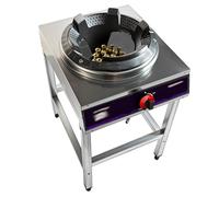 Fornello da Campeggio Propano, Bruciatore Singolo a Propano in Acciaio Inox da 40 KW con Supporto a Gambe, per Camper, Appartamento, Cucina All'aperto