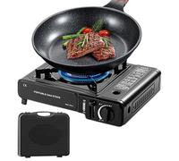 Fornello Da Campeggio | Stufa da Campeggio con Bruciatore Unico - Fornello Portatile 2900W, Attrezzature Esterni Per Barbecue, Escursionismo, Giardino E Sopravvivenza