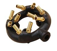 Fornello da cucina commerciale Bruciatore in ghisa 10 getti Assemblaggio del bruciatore a gas propano