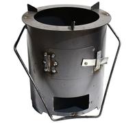 Fornello da Esterno Multifunzione a Combustione, Stufa Portatile a Pellet di Legno per Cucinare, Riscaldare, Stufa a Legna In Ghisa per La Sopravvivenza e Le Emergenze(22x22x28cm/8.5x8.5x11in)