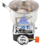 Fornello da esterno, piccolo bruciatore per zaino in spalla, bruciatore ad alta efficienza, leggero fornello da esterno per cucinare in spiaggia e viaggi di caccia in caso di calamità
