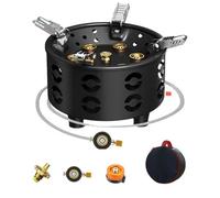 Fornello da picnic, fornello portatile per zaino in spalla | Fornello da campeggio portatile a 7 core da esterno | da campeggio per attività all'aperto, escursionismo, picnic, alpini