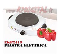 FORNELLO DCG EKP2419 1500W MINI ELETTRICO PIASTRA VIAGGIO CAMPEGGIO FORNELLINO