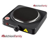 Fornello elettrico 1 piastra MELCHIONI COOK1 NERO Piastra in ghisa 1000W