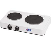 CF Parker Fornello Elettrico da tavolo due Piastre Potenza 1500 Watt con Manopole colore Bianco - 5322P