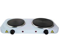 FORNELLO ELETTRICO 2500W ACCIAIO 2 PIASTRE 1500+1000 REGOLABILE 5 LIVELLI