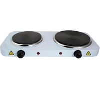 FORNELLO ELETTRICO 2500W ACCIAIO 2 PIASTRE 1500+1000 REGOLABILE 5 LIVELLI