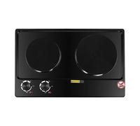 Fornello Elettrico a Doppio Bruciatore da 2500W con 2 Piastre e Potenza Regolabile 220-240V per Cucinare