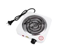 Fornello Elettrico da Tavolo 1000w Bianco in Metallo e Plastica