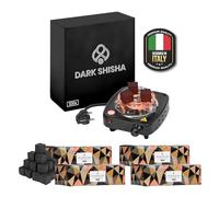 Fornello Elettrico Dark Shisha 500W per Carbone Narghilè + 4 kg Carbone Cocobration 27mm | Accensione Rapida | Piastra Compatta | Termostato Regolabile 1-5