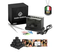 Fornello Elettrico Dark Shisha 800W Toaster + 1 kg Carbone Cocobration 27mm | Accensione Rapida 4-6 Min | Termostato On/Off | Griglia Protettiva | Pinze + Beccucci Inclusi