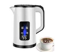 Fornello elettrico in acciaio - Caldaia veloce, caldaia silenziosa - Bollitore elettrico senza cavo da 1,7 l, scaldabagno in acciaio 1500 - W per casa e ufficio cucina