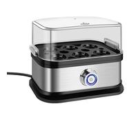 Fornello elettrico in acciaio inox, 350 W, per 6 uova, rende le uova morbide, medie e sode semplici, spegnimento automatico, parti lavabili in lavastoviglie