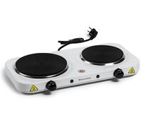 Fornello Elettrico COOK2 a 2 Piastre con Potenza 2500 W Colore Bianco