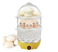 Fornello elettrico per uova a 3 livelli con timer, utensile da cucina con spegnimento automatico per spaghetti di mais, porridge