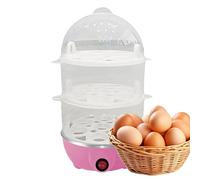 Fornello elettrico per uova dure, fornello automatico a 3 livelli, con coperchio trasparente per casa, appartamento, cucina professionale
