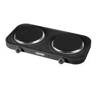Fornello Elettrico Portabile Doppia, 155 mm, Regolatore di Temperatura, Compatto
