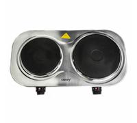 Fornello Elettrico Portabile Doppia, Compatto, 2 zone di cottura 18,5 e 15,5 cm