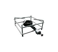 FORNELLONE A GAS ACCIAIO CROMATO CM.30 X 30 CON BRUCIATORE GHISA POTENZA 5,5 KW