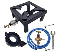 Fornello Fornellone a Gas GPL 40x40 Professionale Montato Con Kit Regolatore