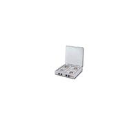 CF Parker Fornello a Gas GPL 4 Fuochi Griglia in Acciaio con Coperchio colore Bianco - 542C