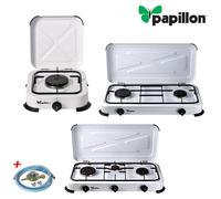 FORNELLO GAS GPL FORNELLINO DA CAMPEGGIO PAPILLON CUCINA PORTATILE 1 2 3 FUOCHI