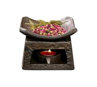 Fornello per Aromaterapia in Ceramica | Multiuso e Compatto | Scaldateiera Per La Casa | Per Camera Da, Sala Da Tè, Cucina, Bagno, Dormitorio E Appartamento