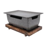 Fornello per Barbecue Supporto Isolante in Legno Resistente Al Calore Griglia per Presa D'aria Taglia S per Uso Domestico