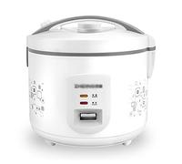 Fornello per riso 3/4/5L, grande capacità, in lega di alluminio, con vetro nero e fornello interno antiaderente per camere familiari da 3 a 8 persone (4L)