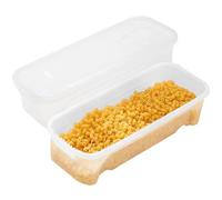 Fornello per spaghetti al microonde - 11,42 x 5,51 x 2,76 pollici, set impilabile in polipropilene, scatola per spaghetti da 2 pezzi con fori di drenaggio, macchina per pasta per l'uso nel microonde |