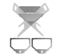 Fornello Pieghevole,Portacandele Compatto Richiudibile | Piccolissima Stufa A Legna,per Giardino Esterno Terrazzo Picnic Escursionismo Raduni e Feste