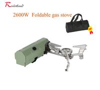 Fornello pieghevole portatile da 2600 W Fornello a gas da campeggio Escursionismo all'aperto BBQ Viaggi Cottura Griglia Fornello Bruciatore a gas a cassetta