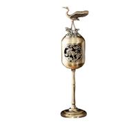 Fornello porta incensi in bronzo antico, diffusore fragranze in lega per meditazioni rilassanti Diffusore fragranze per gambe alte per incensi decorazioni per la casa