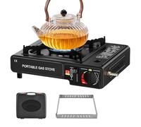 Fornello portatile da campeggio - piano cottura da campeggio portatile, bruciatore da tavolo 2 in 1 per sopravvivenza all'aperto, escursionismo, barbecue