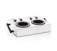 Fornello scaldacera doppio con timer per barattoli da 400 ml