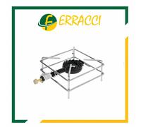 FORNELLONE A GAS CROMATO 30x30 BRUCIATORE IN GHISA + RUBINETTO