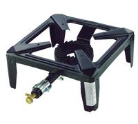 Fornellone a gas omac drago nero per pentole fornello 40x40 cm