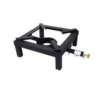 FORNELLO CAMPEGGIO FORNELLONE A GAS GPL 30X30CM BRUCIATORE GHISA 3,5KW 4 PIEDI