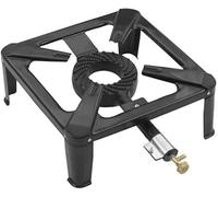 Fornellone a Gas GPL 4 Piedi, con Bruciatore in Ghisa, Fornello da Esterno cm 30x30x14 h per Cucina, Campeggio - Potenza 5,5 Kw g30 400 g/h